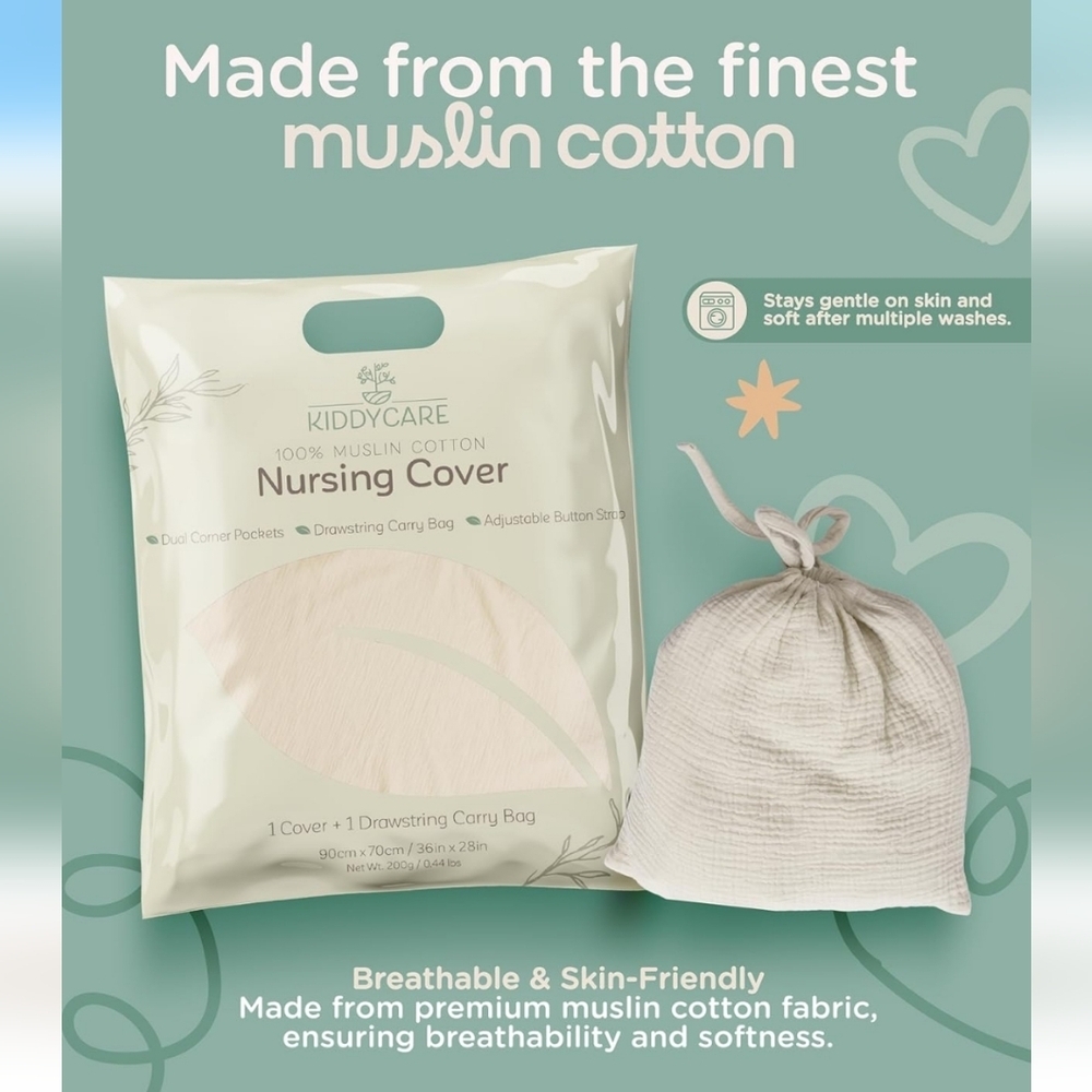 Nursing Cover Cream/Linen Color